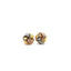 14k Tri Color Gold Love Knot Post Earrings
