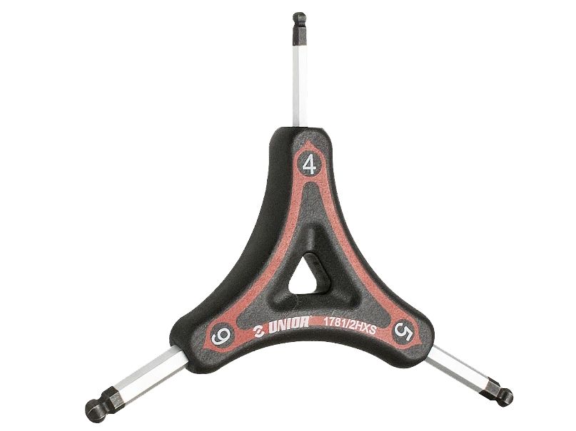 Herramienta Y-Wrench Allen de bola Unior de 4, 5, 6 mm