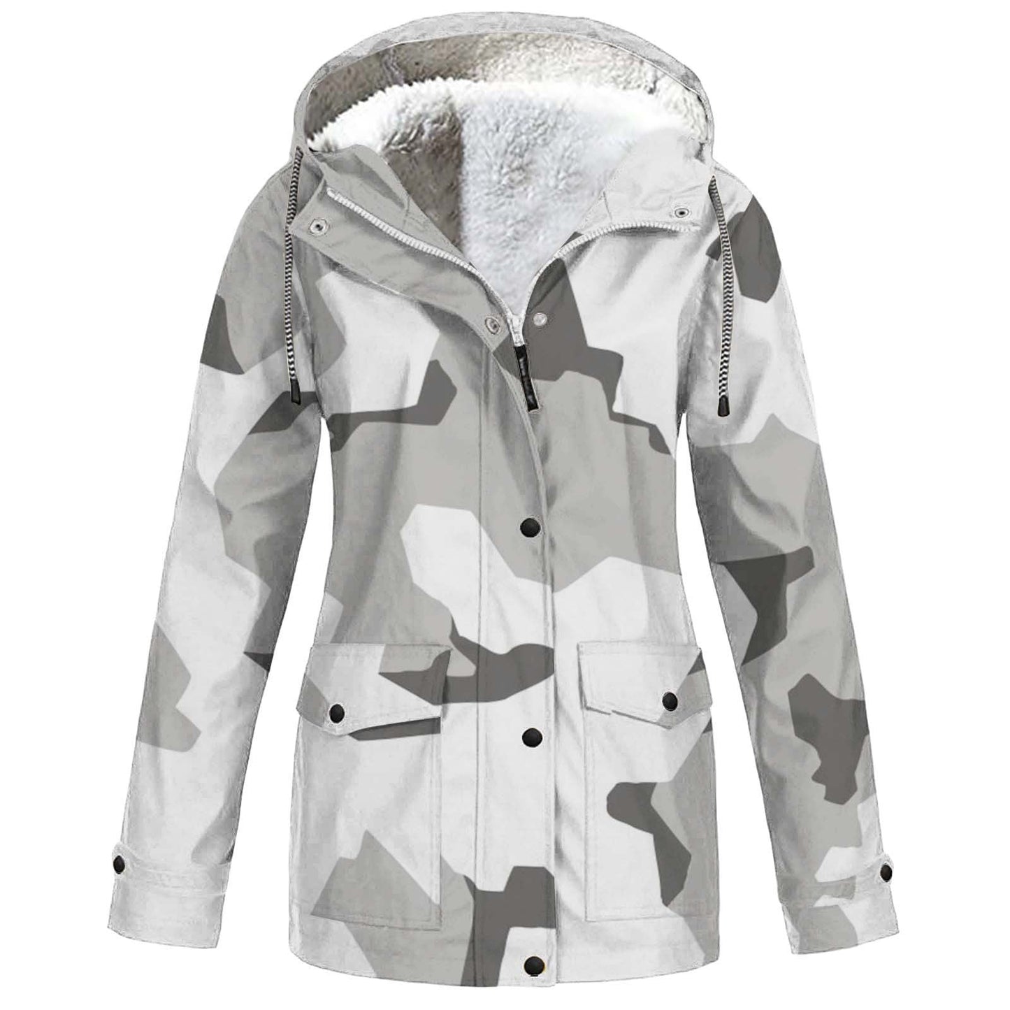 Hooded Camouflage Waterproof Outdoor Shell Jacket