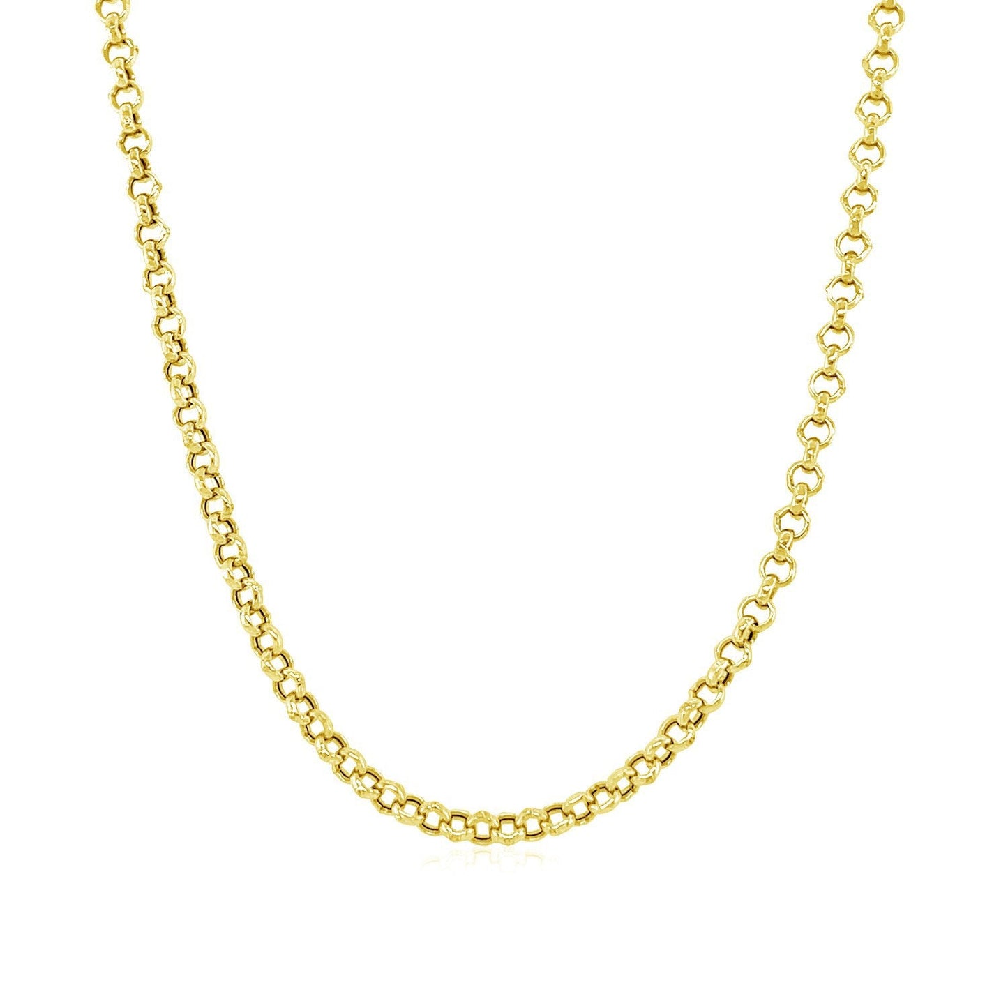 Collier en chaîne Rolo en or jaune 10k de 2,3 mm
