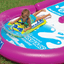 Extremo de piscina WOW Sports para tobogán de césped de doble carril gigante