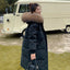 Mid-Length Plus-Size Down Padded Jacket for Women