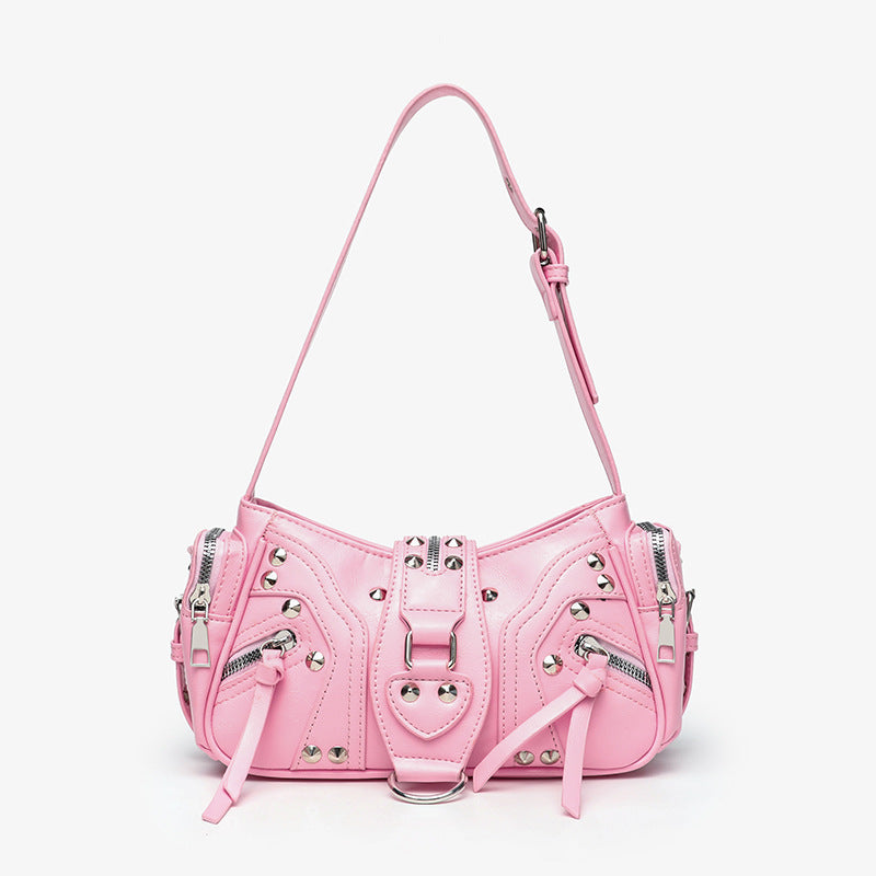 Edgy Y2K Single-Shoulder Commuter Crossbody Bag