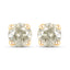 1.16 Carat Genuine LB Diamond 14K Yellow Gold Earrings