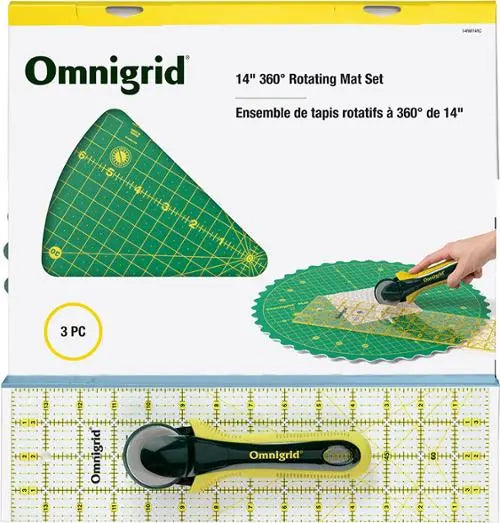 Ensemble de tapis de découpe rotatif Omnigrid 360 - 14"