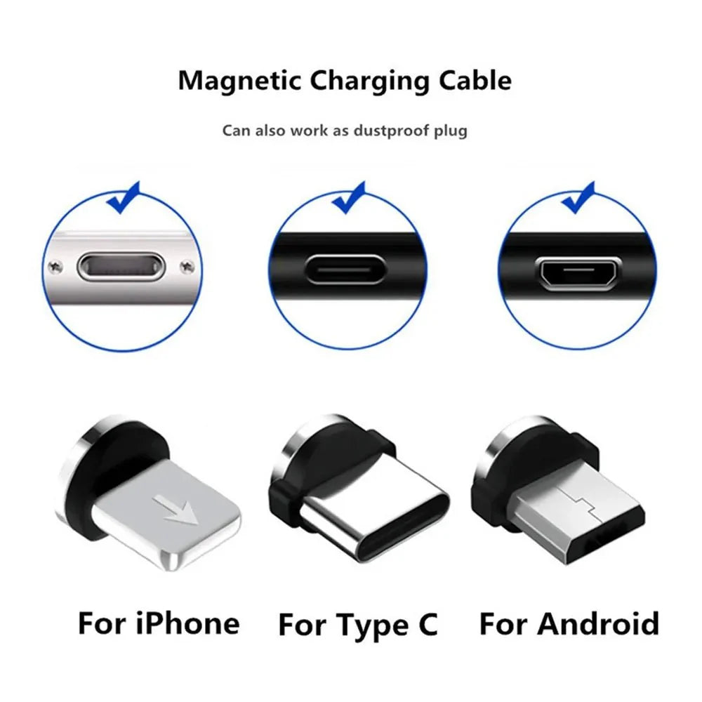 360 Rotatable Magnetic Phone Charger Tip