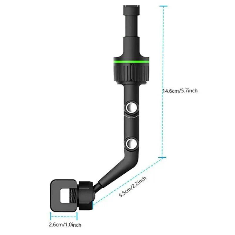 Support de téléphone pour miroir de voiture ajustable à 360°