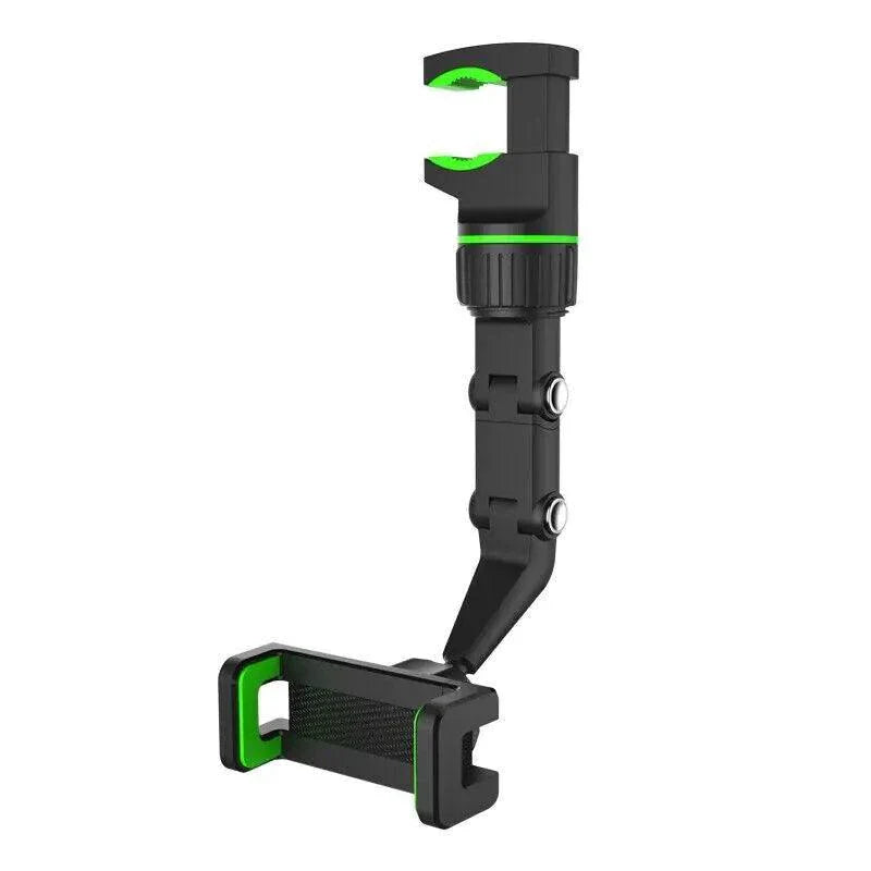 Support de téléphone pour miroir de voiture ajustable à 360°