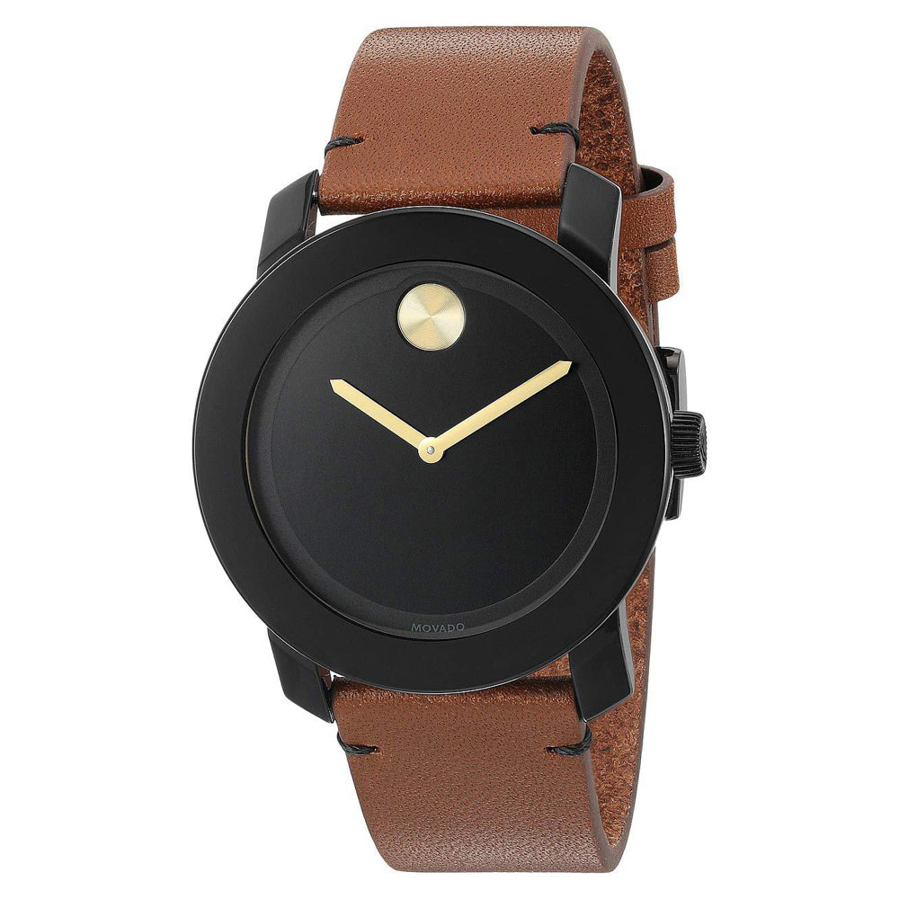 Movado Men's Bold Watch - Swiss Quartz with Leather Strap