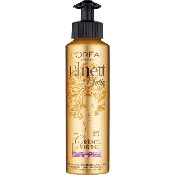 L'Oreal Elnett Satin Mousse Crème Boucles Forte Tenue 200ml