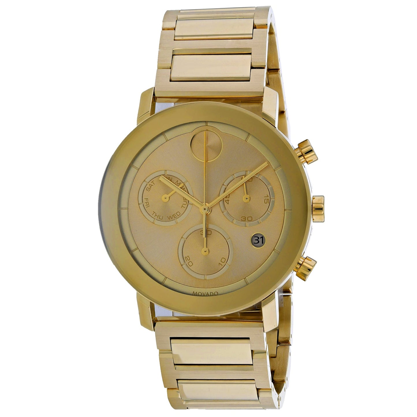Reloj Movado para Hombre Bold - Esfera Dorada y Acero Inoxidable