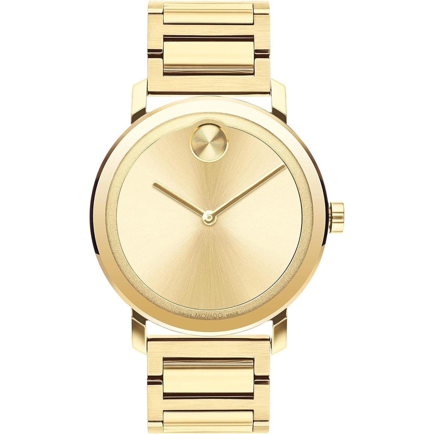 Movado Men's Bold Watch - Gold Dial & Stainless Steel