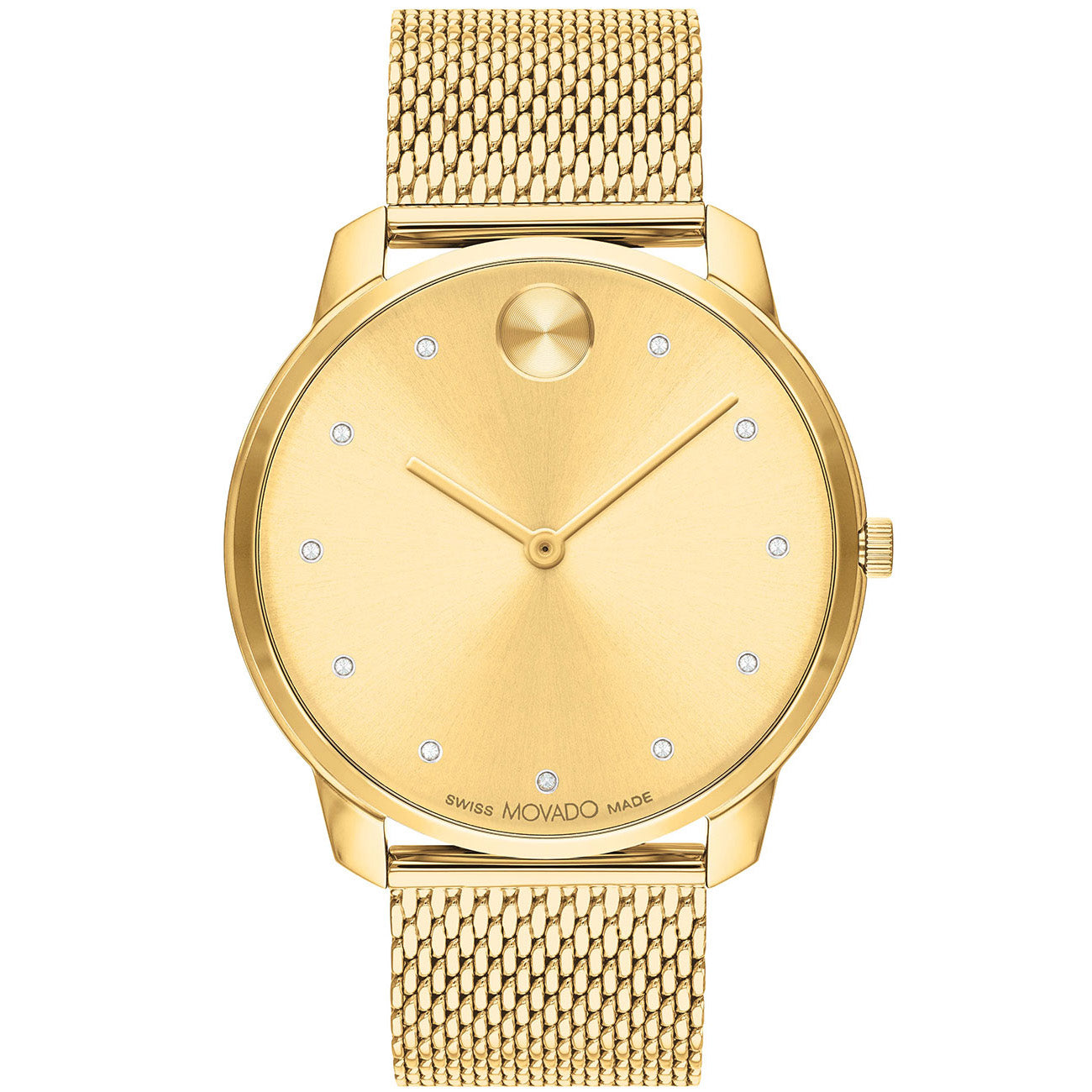 Reloj Movado para Hombre Bold - Esfera Dorada y Acero Inoxidable