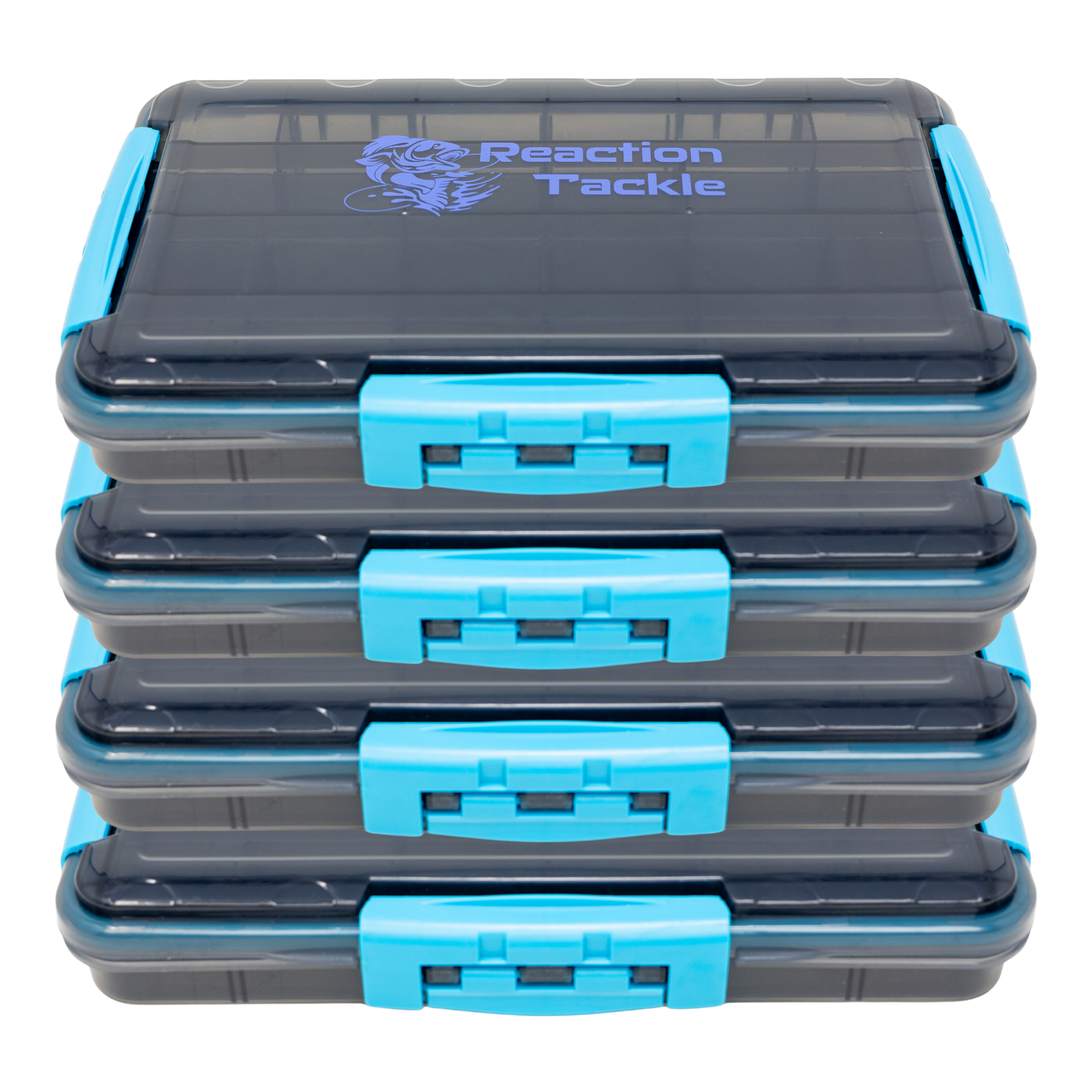 Reaction Tackle Premium Waterproof Tackle Tray - Triple Clip Security