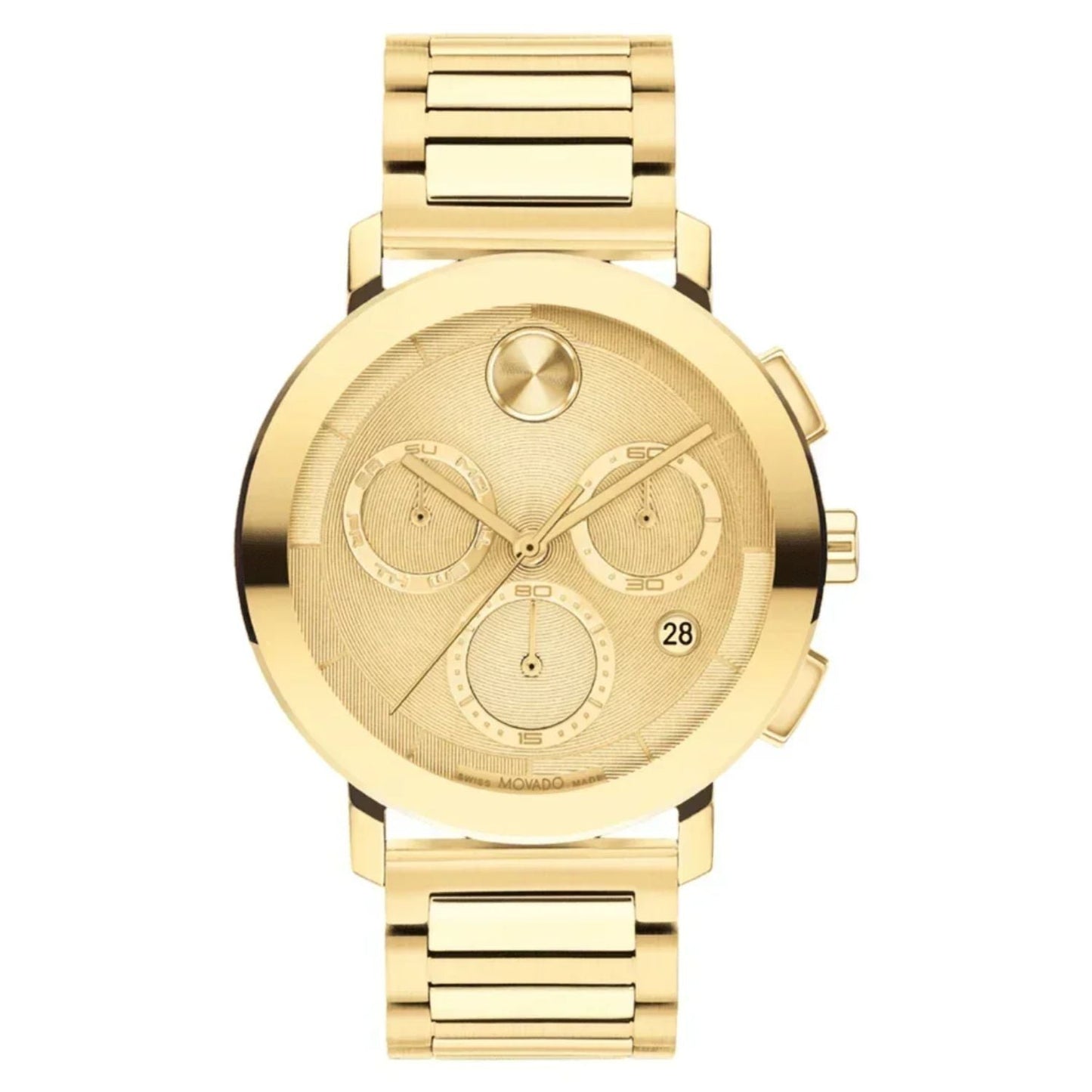 Montre Bold pour homme Movado - Cadran doré et acier inoxydable