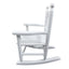 Silla mecedora blanca para niños - Uso interior y exterior
