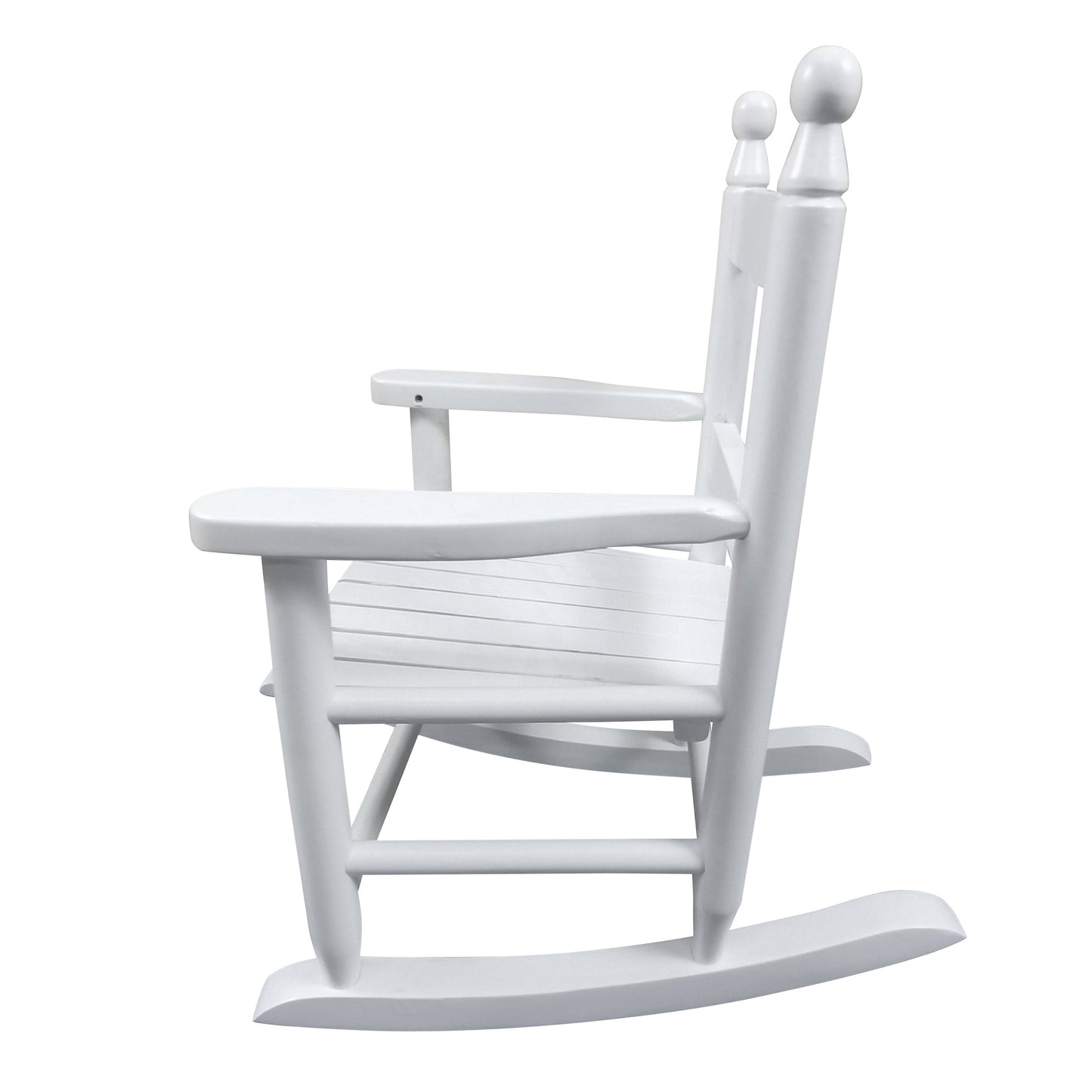 Silla mecedora blanca para niños - Uso interior y exterior