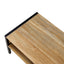 40.16" Rattan Coffee table, sliding door for storage, metal legs, Modern table for living room , natural - Korvel