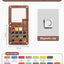 Mingke Mini Watercolor Paint Box with Notebook - 8 Colors