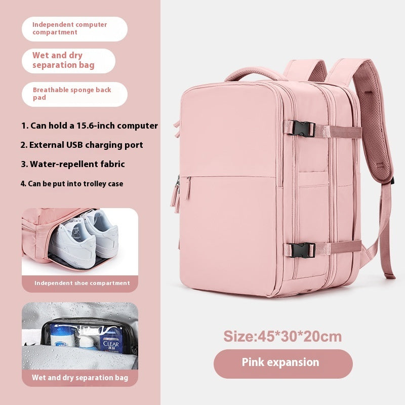 Mochila Expandible Premium para Viajes y Negocios