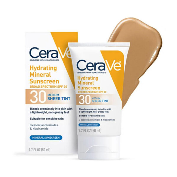 CeraVe Protector Solar Mineral Hidratante SPF 30 - 1.7 oz