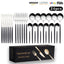 Cutlery Set Stainless Steel Knife Fork Set 24-Piece Tableware Set Golden Steak Knife Fork Spoon 6-Person Set - Korvel