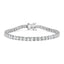 14K White Gold Lab Grown Diamond Tennis Bracelet - 5.00 Cttw