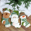 Chaussettes de Noël vertes premium pour une décoration festive