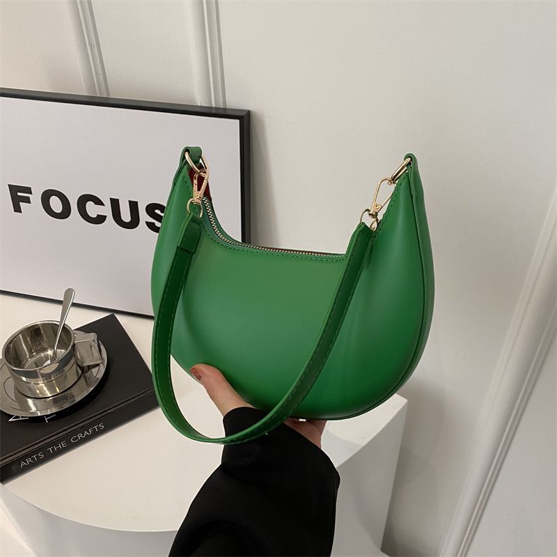 Bolso de Hombro Texturizado en Forma de Media Luna Niche para Mujeres