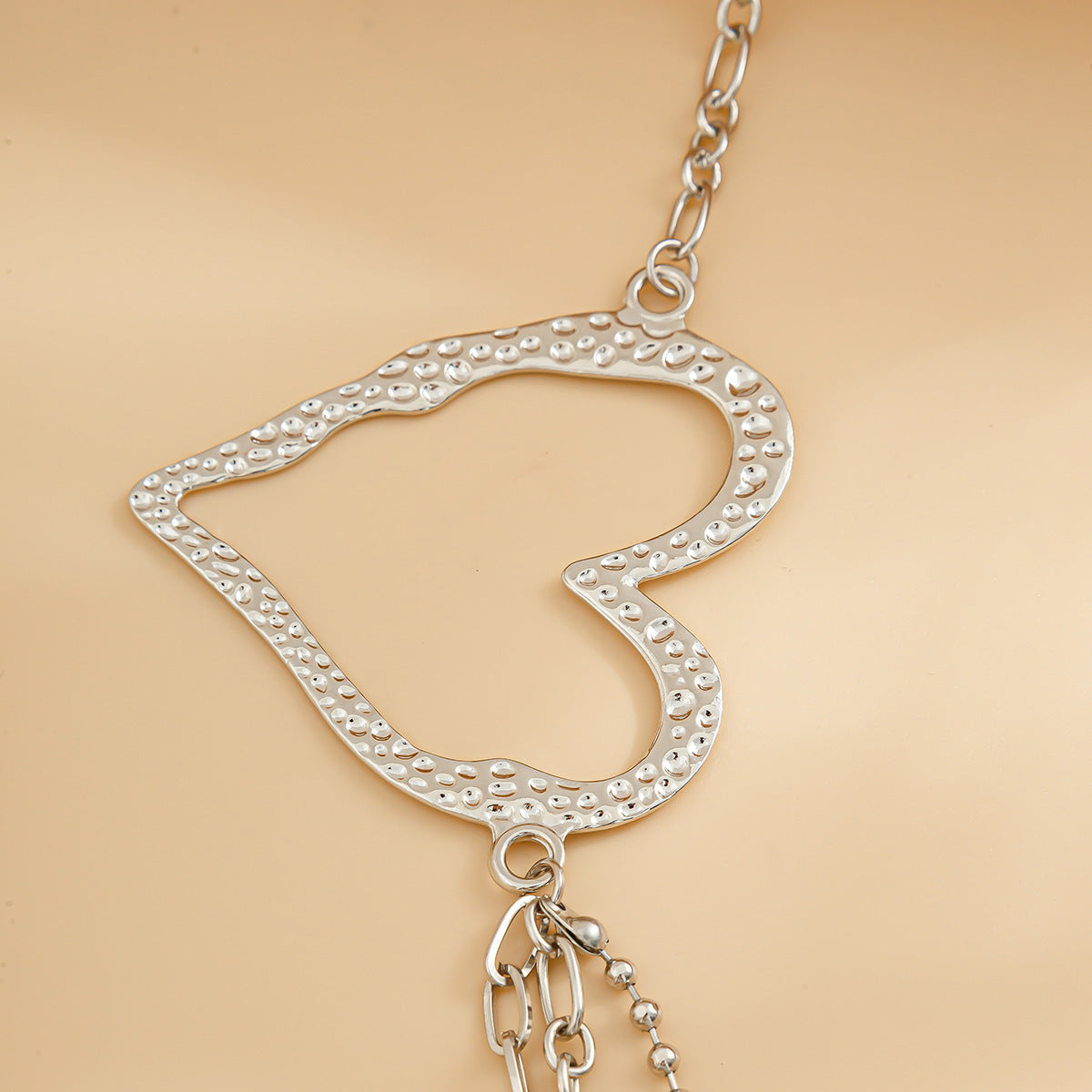 Sweet Cool Ins Exaggerated Big Love Waist Chain Female Personality Metal Thin Chain Body Chain - Korvel