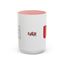 Taza de café con acento vibrante de EE. UU.