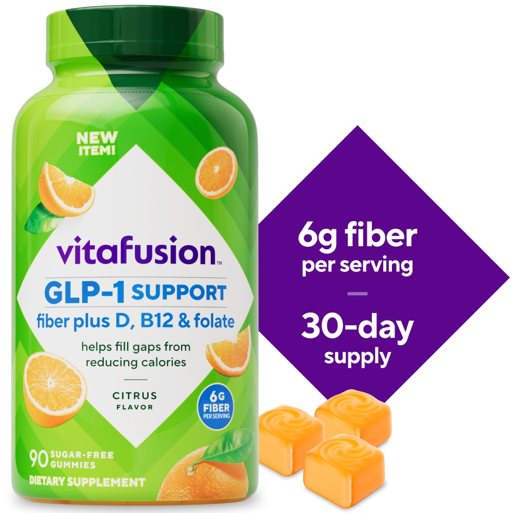 Vitafusion GLP-1 Support Fiber with Vitamins D, B12 & Folate
