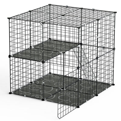 GBruno 2-Tier Cat Cage Playpen for Indoor Pets