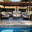 Ensemble de conversation de patio en aluminium moderne 5PC