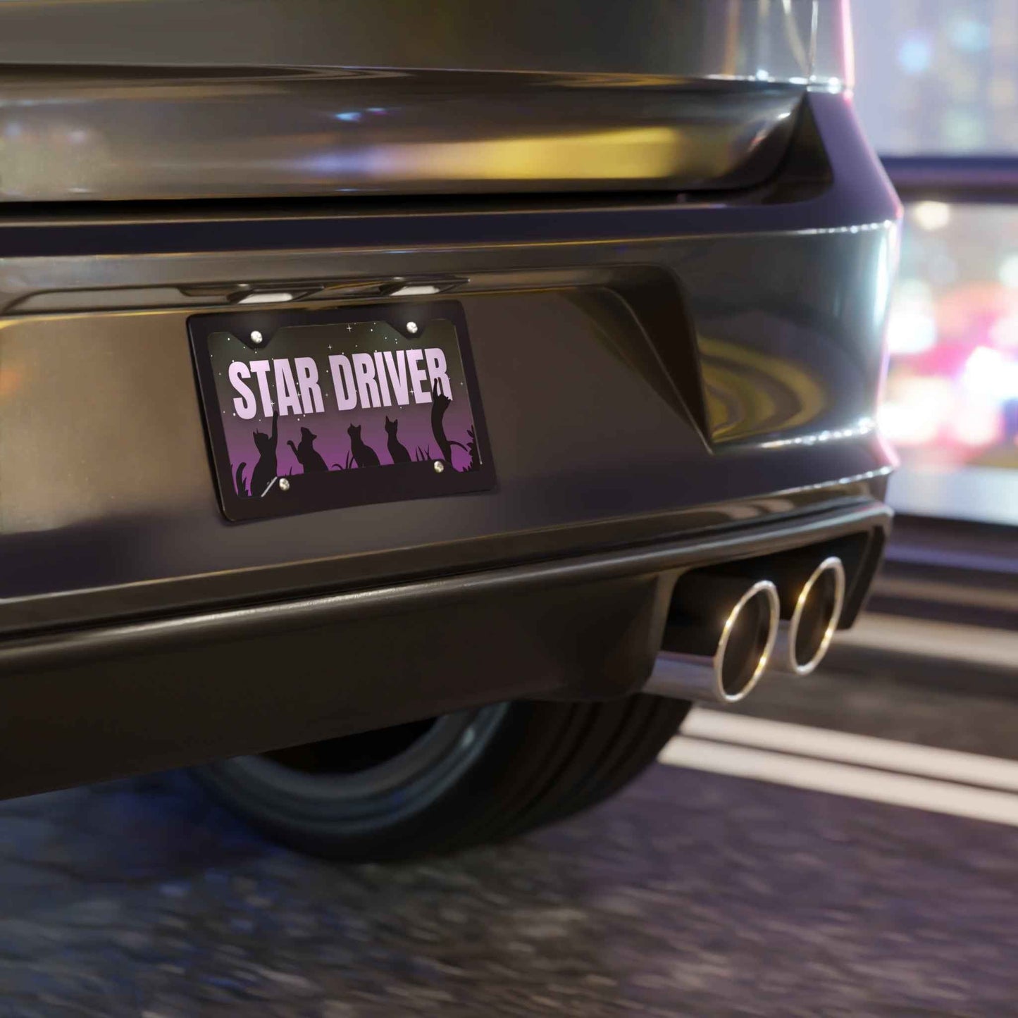 Star Driver Night Watchers Decorative Vanity Plate - 12" x 6"