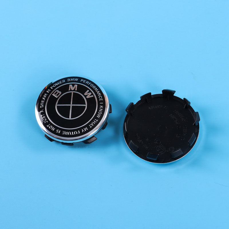 Suitable for BMW front and rear standard wheel hub covers 56/68mm 3 Series 5 Series X1X5X6M logo co branded center cover logo - Korvel