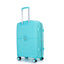 Expandable Hardshell Suitcase Double Spinner Wheels PP Luggage Sets Lightweight Durable 3-Piece Set (20/24/28) , Lake Blue - Korvel