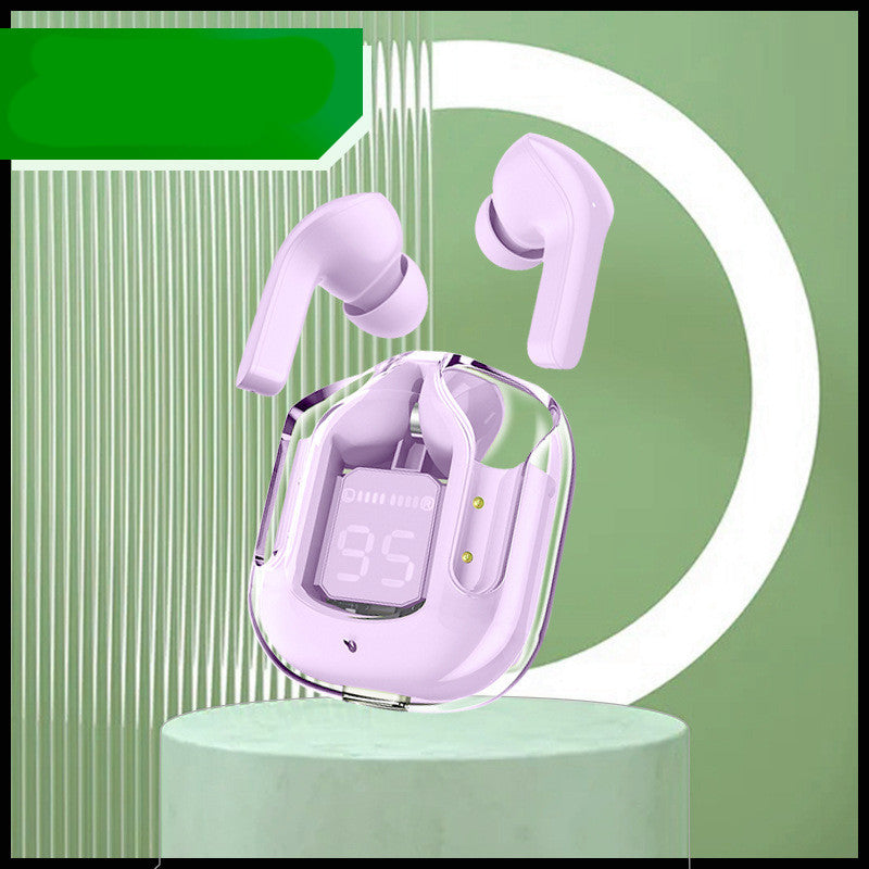 Mini Transparent Wireless Bluetooth Headset with Digital Display
