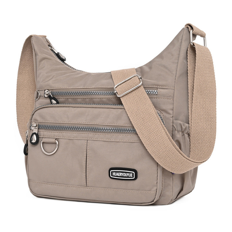Bolso de hombro resistente al agua de nylon para mujer
