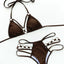 Cutout Halter Neck Two-Piece Bikini Set - Korvel