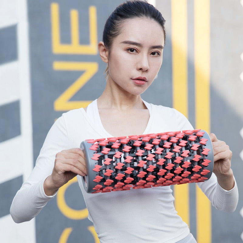 New Design Foldable Collapsible Foam Roller & Light weight Deep Tissue Fitness Muscle Relaxer Massage Roller - Korvel