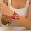 Colorful Bohemian Soft Ceramic Elastic LOVE Bead Bracelet