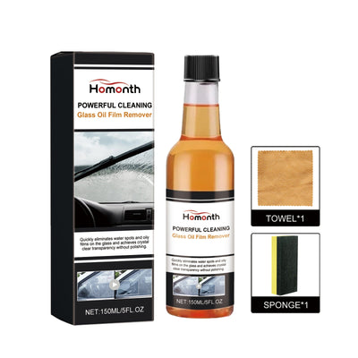 Powerful Cleaning Glass Oil Film Remover, Front Windshield Oil Remover Cleaner Is A Powerful Stain Cleaner For Windows - Korvel