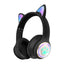 Luminous Cat Ears Bluetooth Over-Ear Headphones