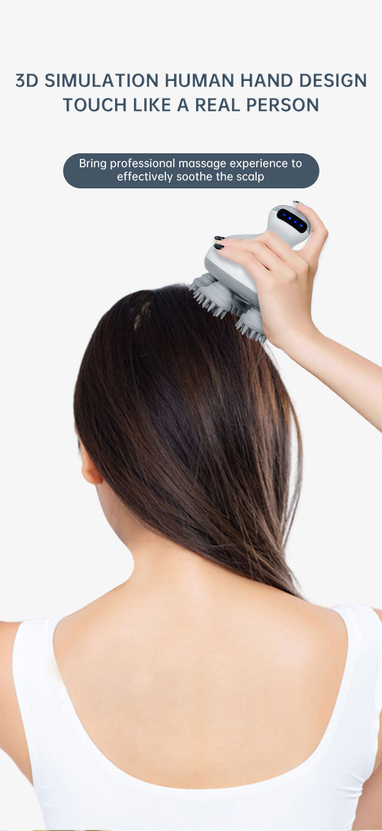Electric Head Massager for Relaxation and Stress Relief
