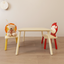 Kids Table and 2 Chairs Set - Wooden Activity Play Set