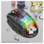 Luminous wireless Bluetooth the third mock examination transparent RGB mechanical mouse game video game mute mouse - Korvel