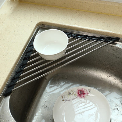 Triangular Stainless Steel Sink Storage Rack