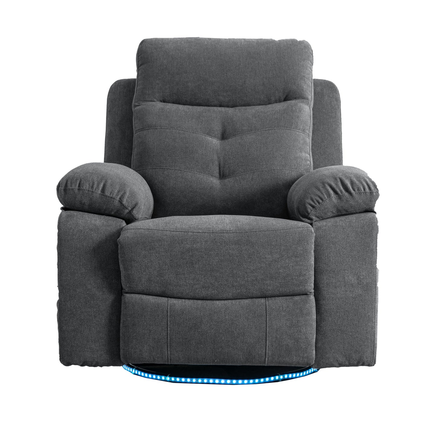 270 degree rotating electric lounge chair with Bluetooth speaker, LED light, telescopic foot pedal adjustable backrest DG - Korvel