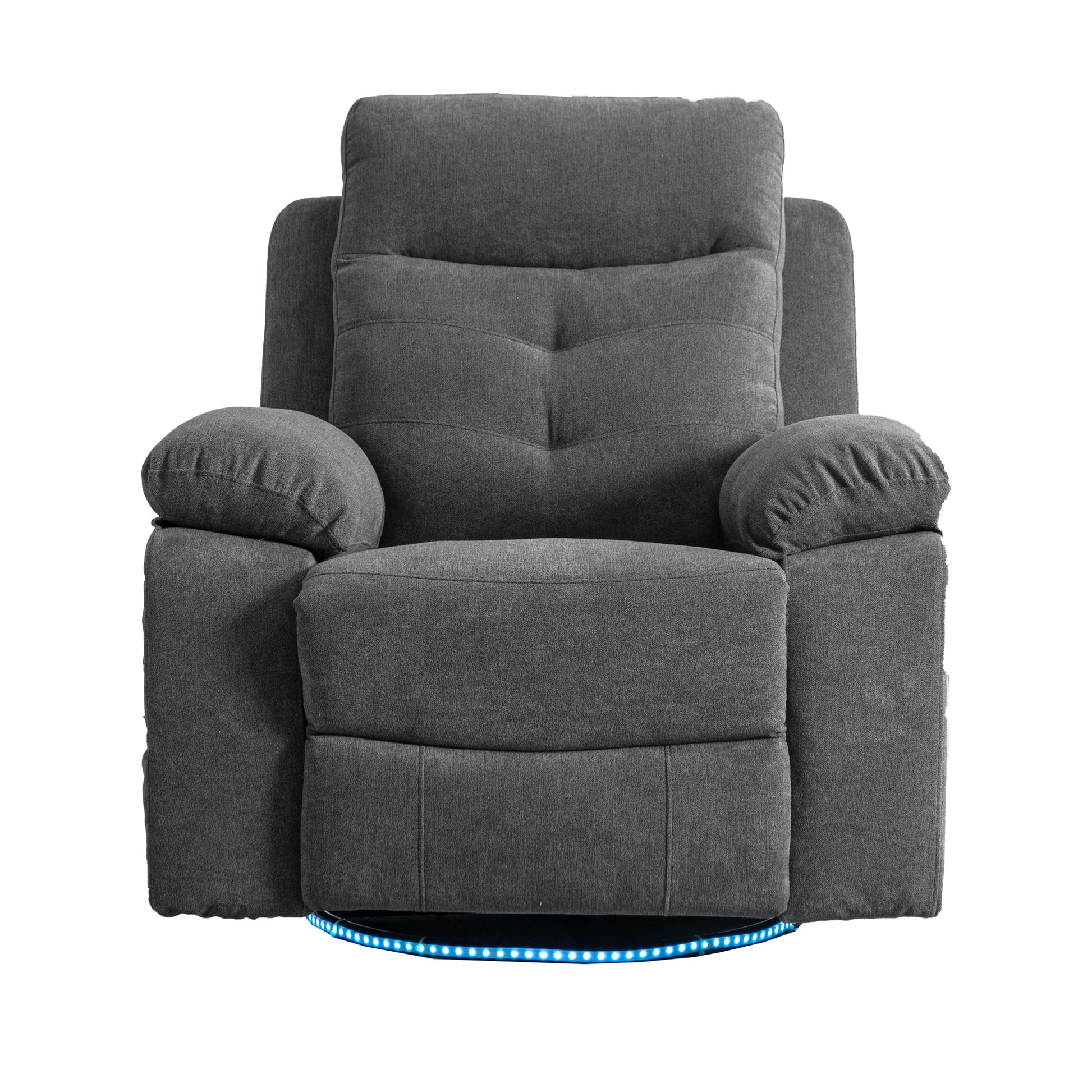 270 degree rotating electric lounge chair with Bluetooth speaker, LED light, telescopic foot pedal adjustable backrest DG - Korvel